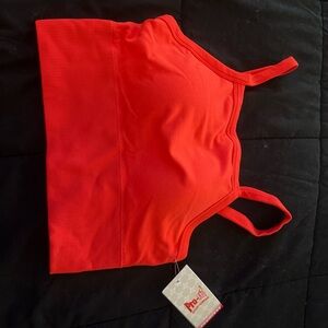 Orange Women's Crop Top